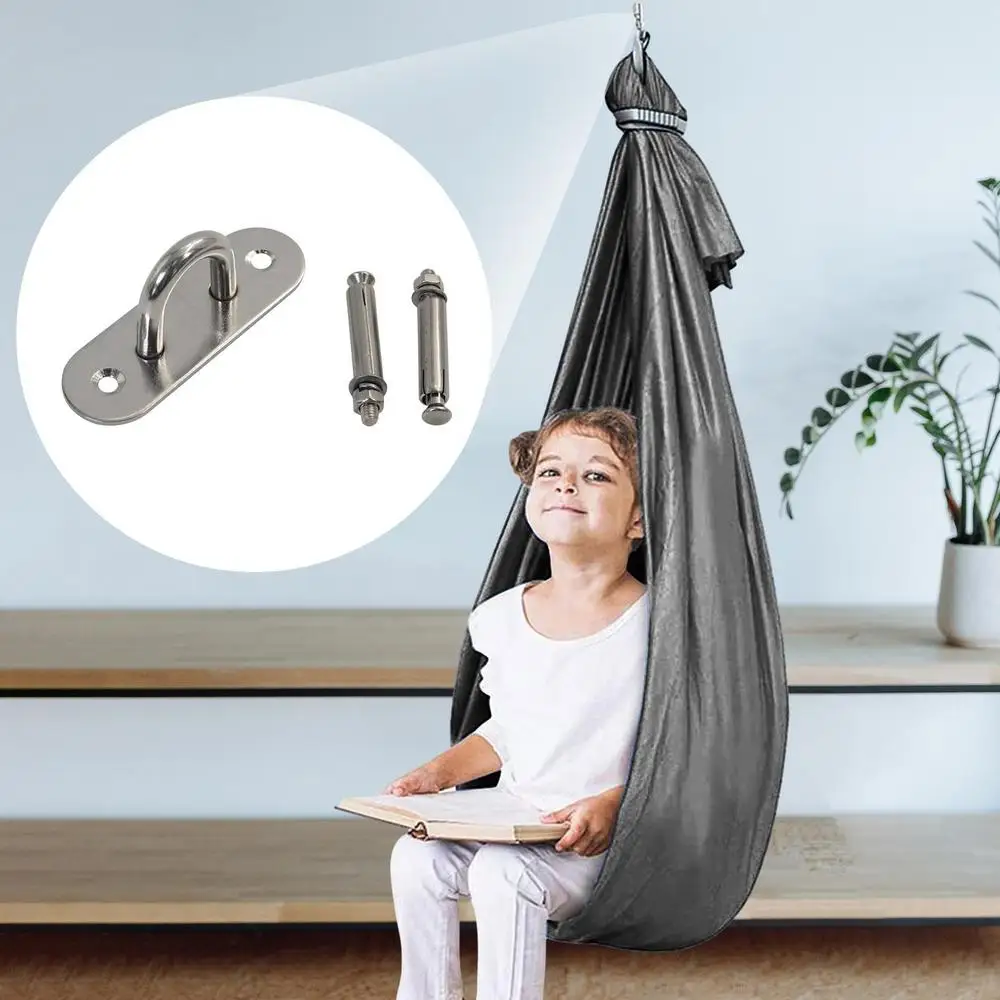Balançoire Sensorielle Thérapeutique Pour Enfants Et Adultes - Tissu D' Intérieur - Hamac Câlin Durable - Siège Suspendu Réglable - Aide Les Enfants Ayant Des Besoins Sensoriels