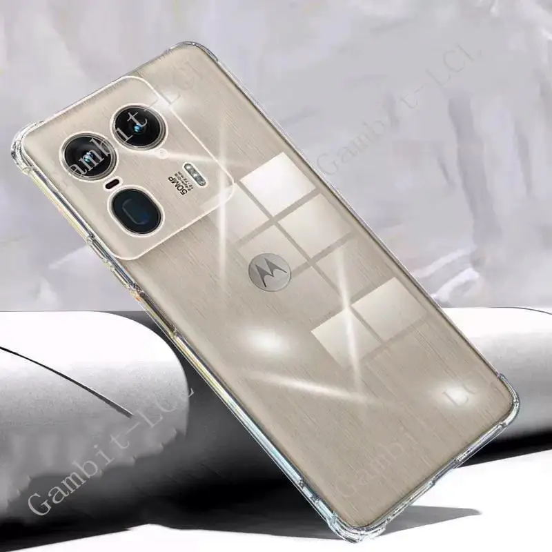 Durable Anti-Fall Shockproof Soft Silicone TPU Back Cover for Motorola Edge 50 Ultra