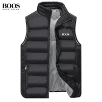 Gilet chaud de haute qualité pour hommes, marque de broderie, marque de mode de luxe d'automne et d'hiver, veste coupe-vent d'extérieur sans manches 5