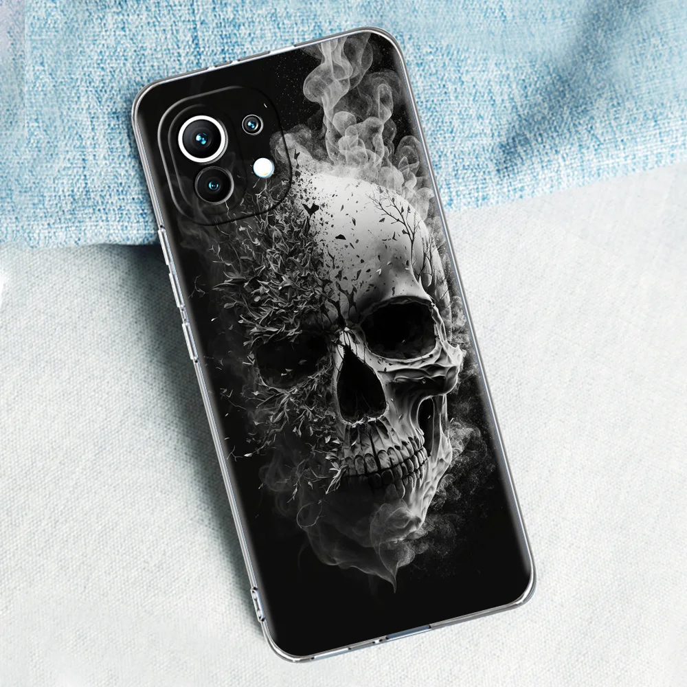 Skull Design Hard Pink Purple Phone Case Cover