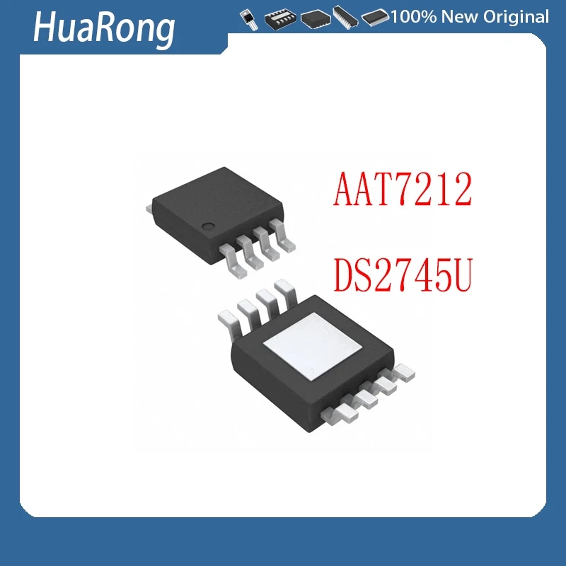 5pcs/lot   AAT7212 AAT7212-M3-T   DS2745 DS2745U   MSOP-8