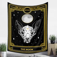 

Tarot Card Divination Moon Tapestry Wall Decoration Background Cloth Wall Carpet Wall Hanging Aesthetic Room Decor for Home