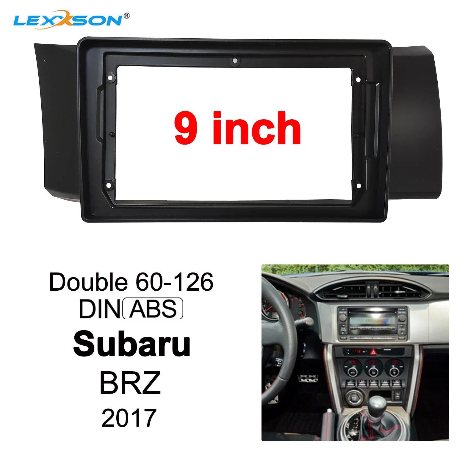 

9-дюймовая Автомобильная панель для Subaru BRZ 2017, установка приборной панели, отделка, фоторамка, объемный CD, DVD, GPS, рамка радиоприемника