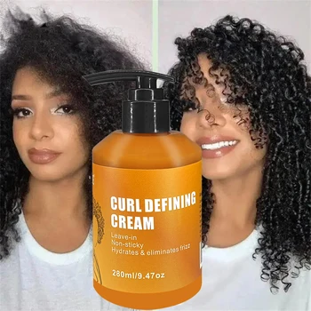 CREMA DEFINING GZE CURL con aceite de argán para definición natural de rizos y ondas, hidratación profunda, brillo y elasticidad.
