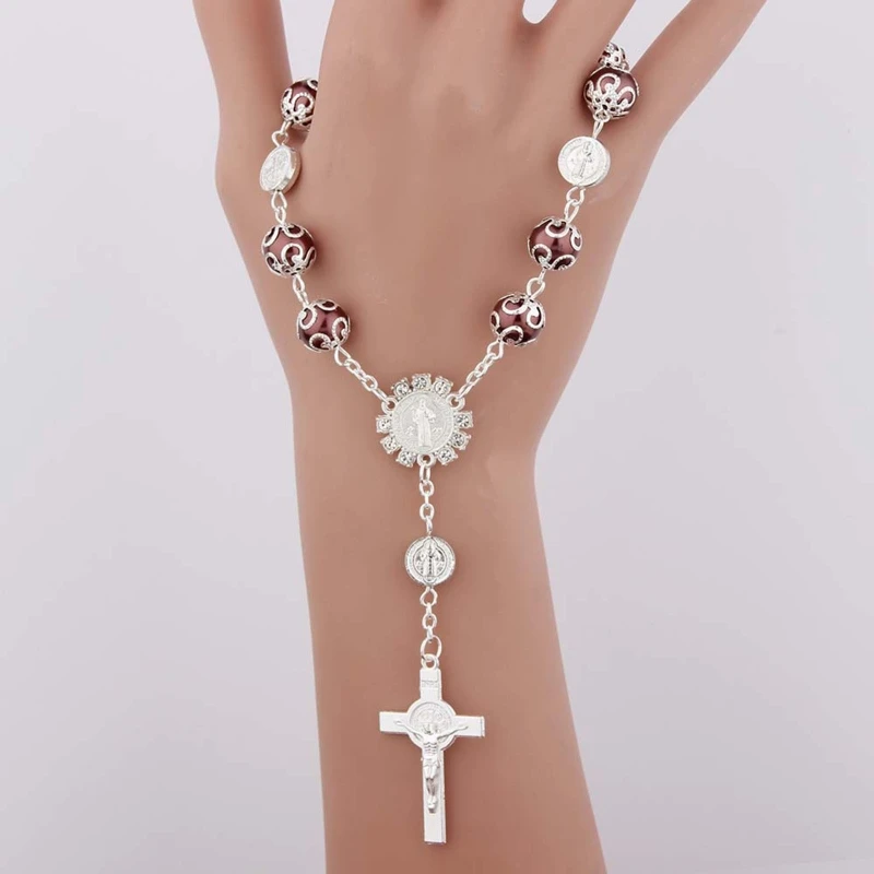 Finger Baptism Rosaries Beads Faux Pearls For Baptism Christening baptism rosary beads