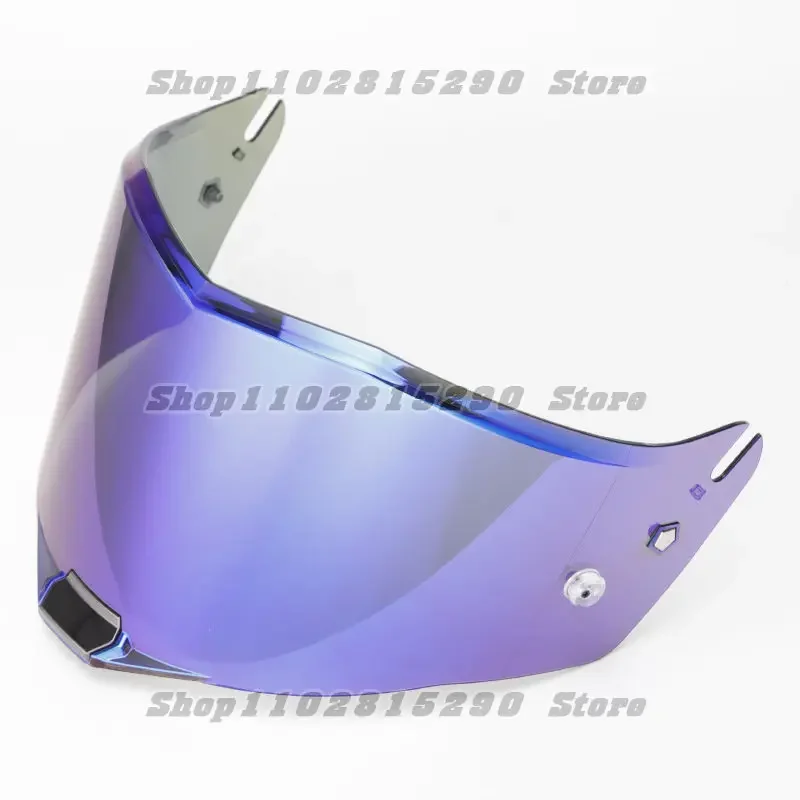 Ls2 Ff805 Thunder Full Face Motorcycle Helmet Replacement Visors Chrome Red/Sliver Oiginal Extra Lens With Anti-Fog Patch Holes