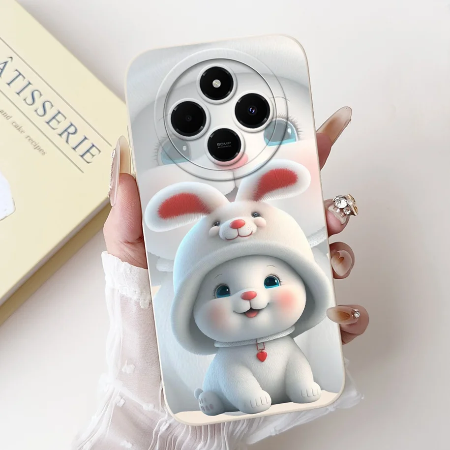 Cute Panda Rabbit Cartoon Soft Matte Silicone Back Cover Case
