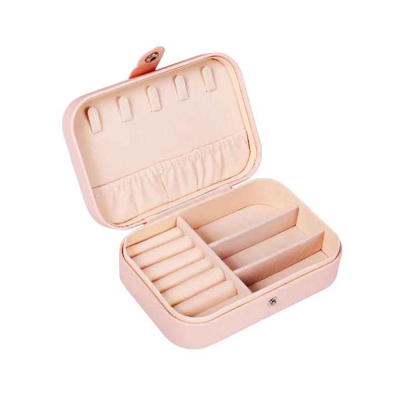 Jewelry Box PU Leather Jewellery Storage Earring Boxes Packaging Storage Display Case Organizer for Home Travel Girl Gift