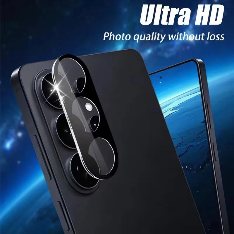 Premium Protective Metal Camera Lens Tempered Glass Film