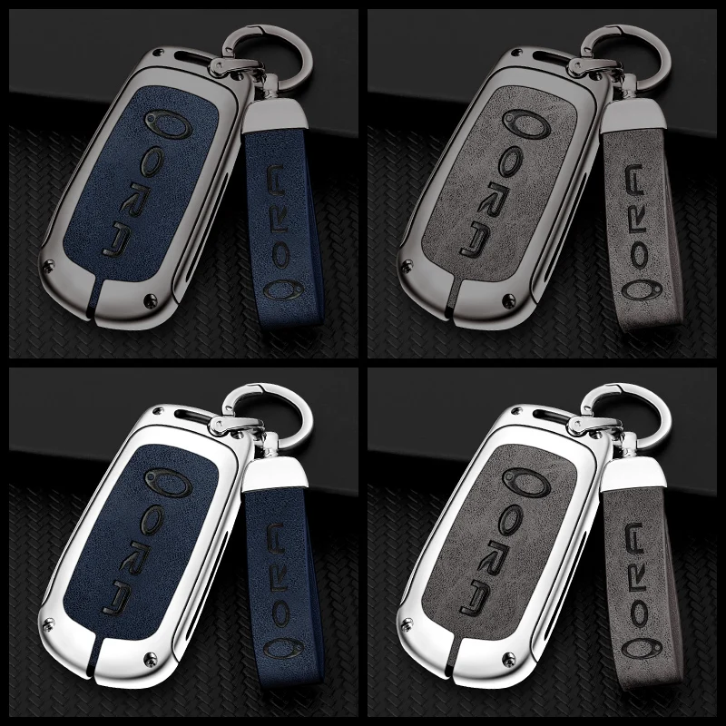 Zinc Alloy Car Key Case Cover for Great Wall Ora Good Cat GT Lightning Cat Ballet Protection Keychain Keyless Accessories key case key case cover car key shell remote control case cover