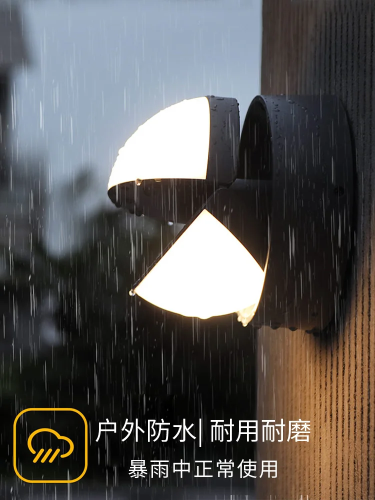 Outdoor waterproof balcony wall light led creative landscape garden light aisle
