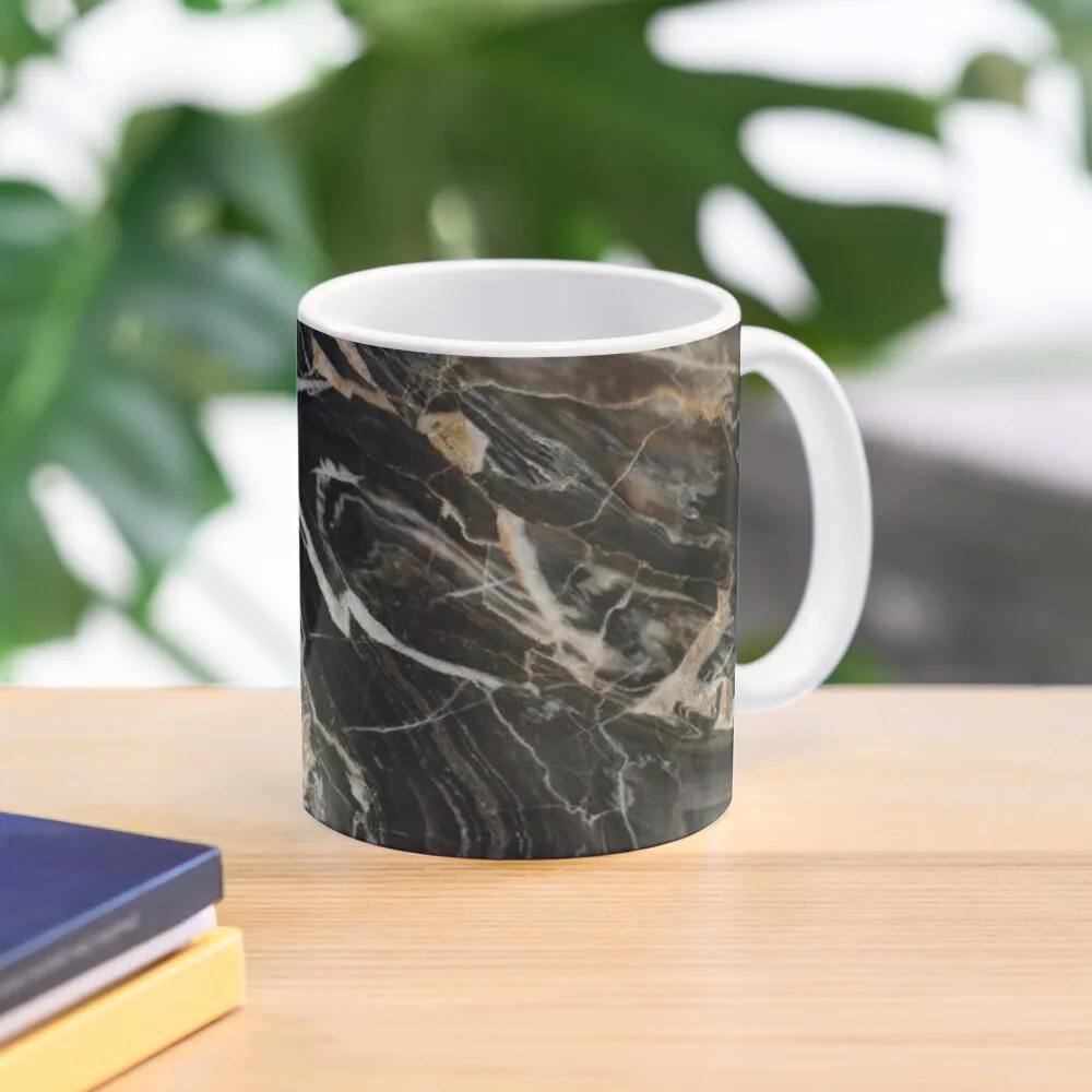 

black, beige and gold marble Coffee Mug Custom Cups Porcelain Beer Cups Mug