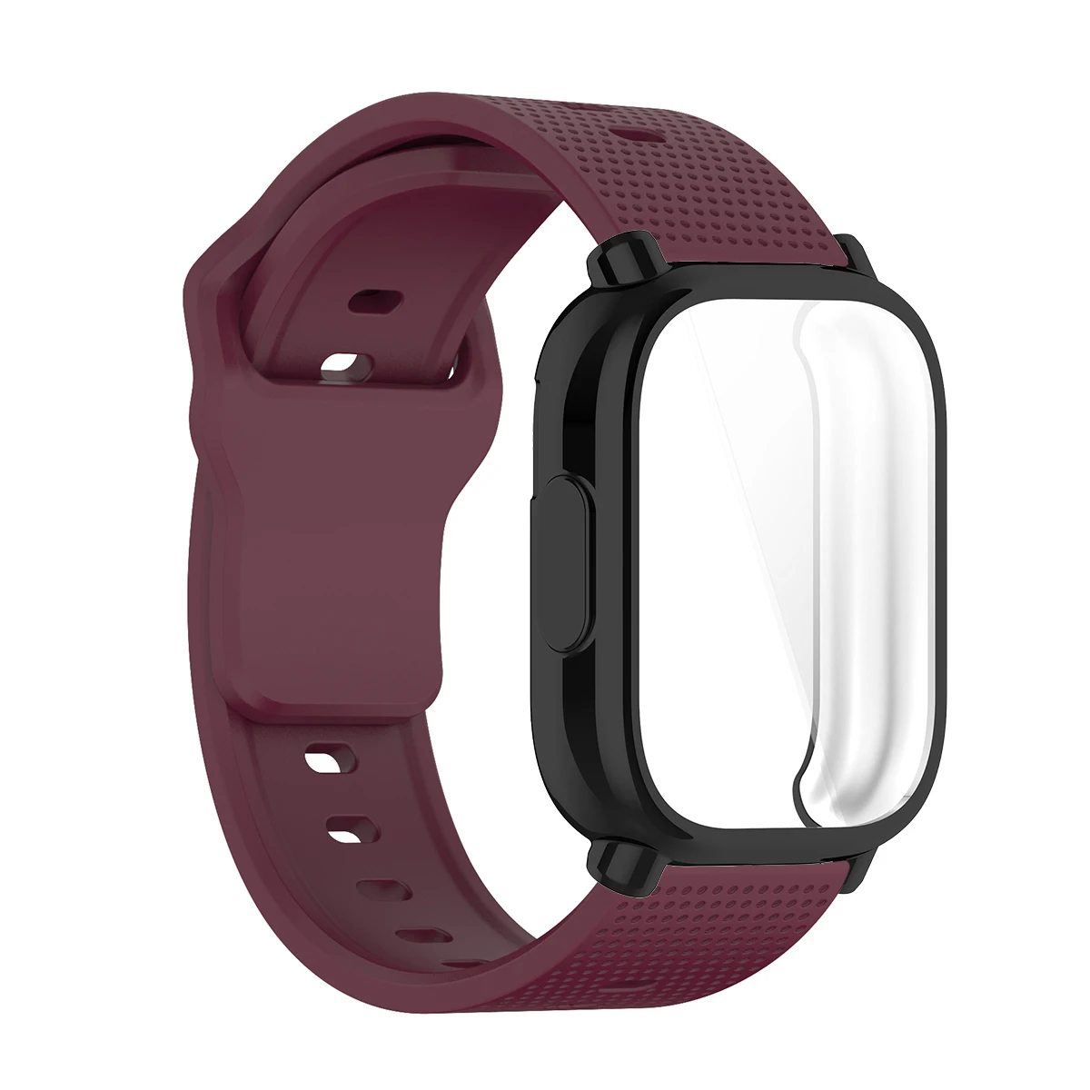 Breathable Silicone Strap with Full Cover TPU Soft Shell