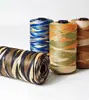 100g/Hand Woven Hollow Thread for Flat Ribbon Mercerized Ice Silk Hook Shoes Crochet Yarn Satin Designed Blended Fancy Yarn DIY 3