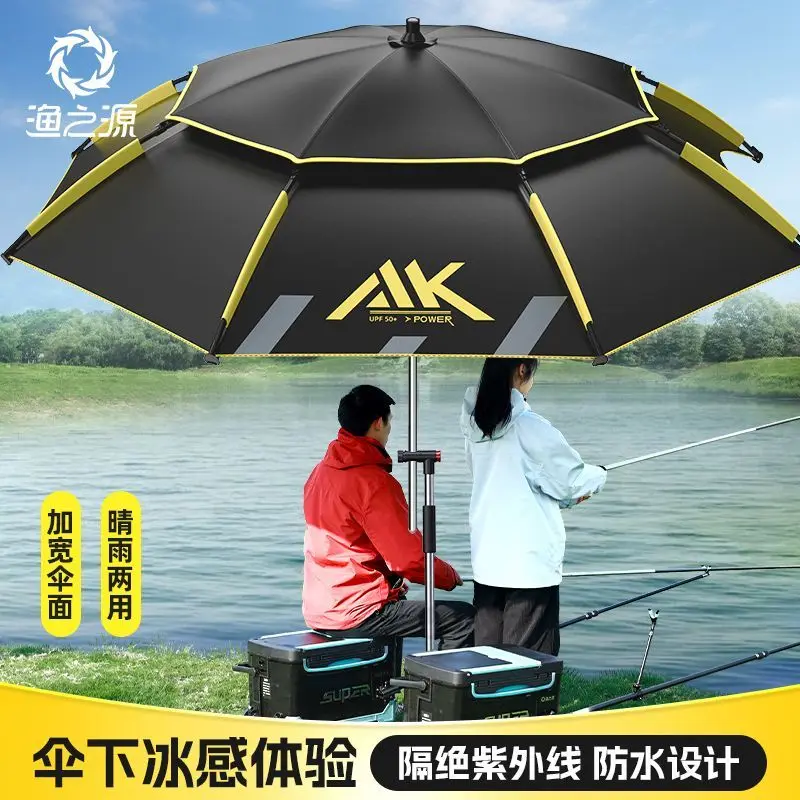 YUZHIYUAN Fishing Umbrella Windproof Universal Umbrella New Upgraded Crutch Parasol Outdoor Sunscreen Fishing