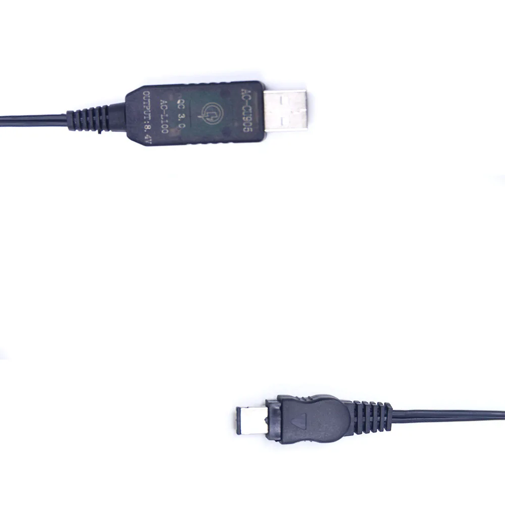 AC-L10 AC-L15 AC-L100 QC3.0 QC4.0 Quick Charger Mobile Power USB Cable 8v for Sony GV-D200 GV-D800 GV-D1000 GV-HD700 DSC-HX200