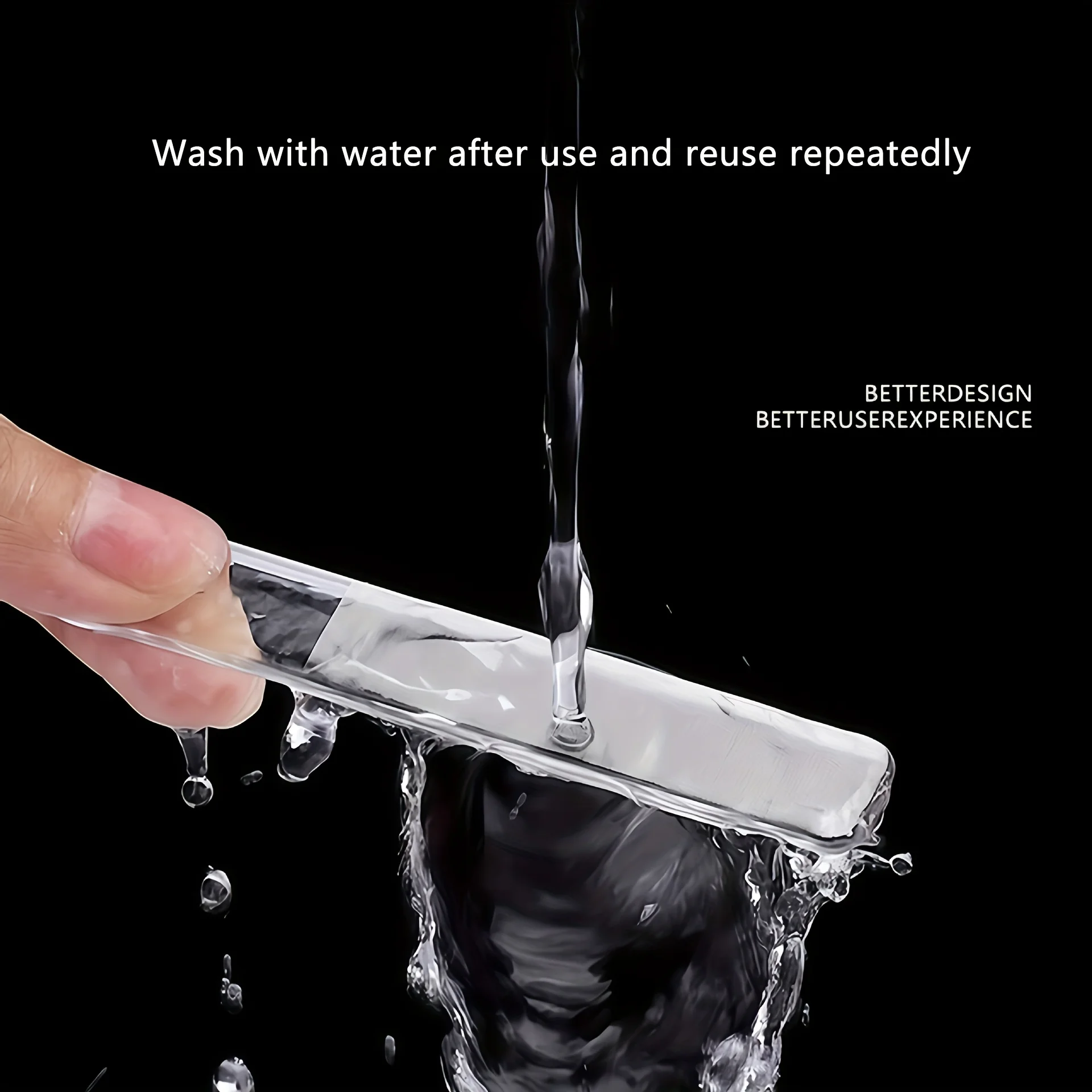 Nano Glass Nail File, Double-Sided Manicure Pedicure Polishing Tool, Portable Mini Nail Care Buffer for Home Travel Gift Use