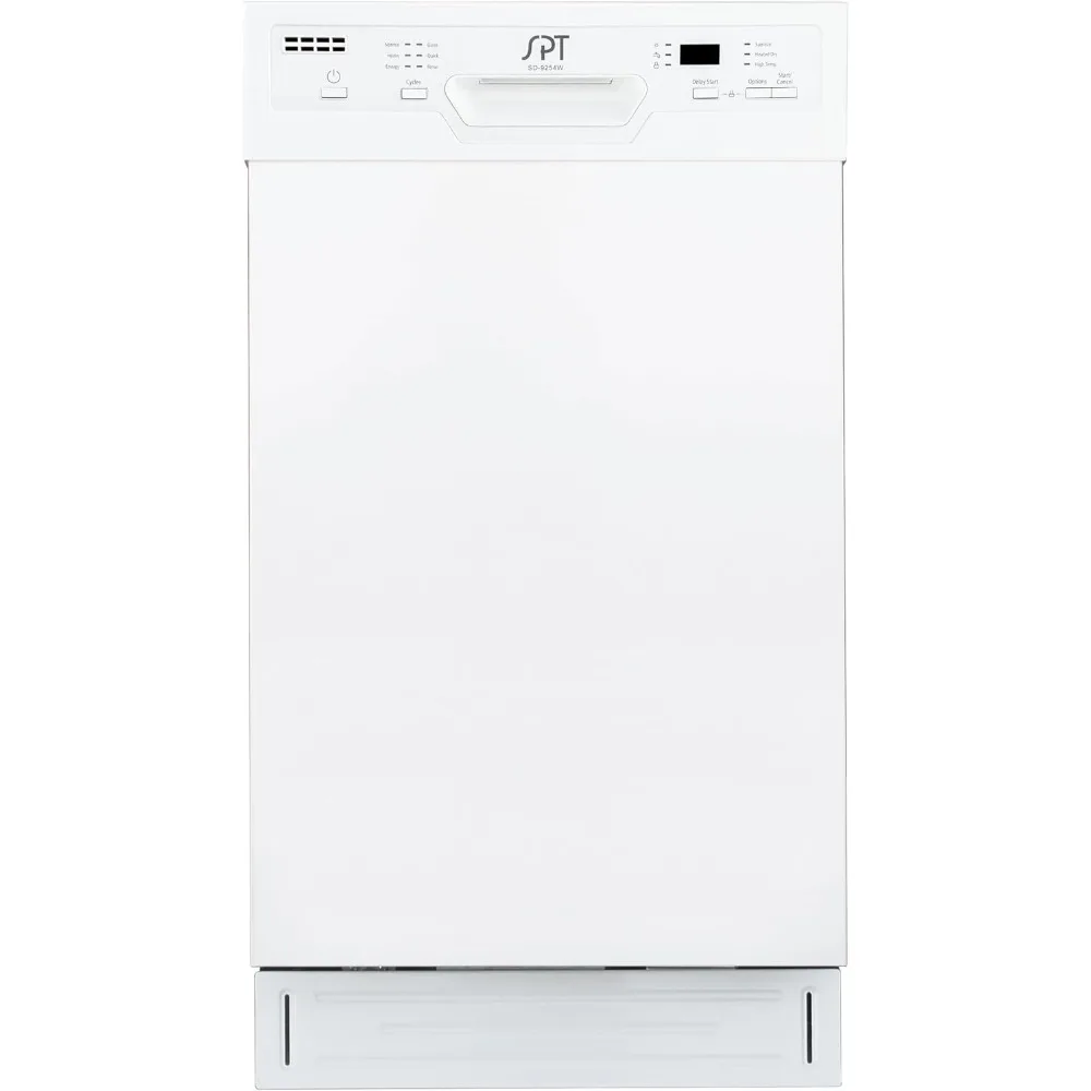 18&Prime; Wide Built-In Dishwasher w/Heated Drying, ENERGY STAR, 6 Wash Programs, 8 Place Settings and Stainless Steel Tub &ndash; White