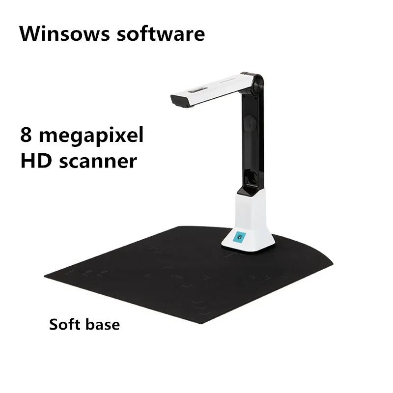 handheld barcode scanner KC5M01 HD 8 Megapixel File A4 Size OCR Intelligent Recognition Scanner Home Office High Speed Camera With LED Windows Mac OS receipt scanner Scanners