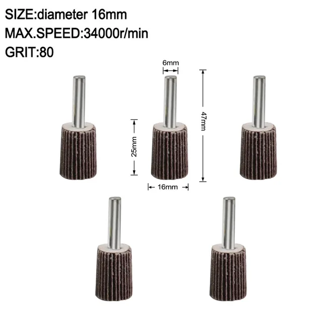 5pcs 1640mm Diameter 80 Grit Sanding Flap Wheel Disc For Engraving