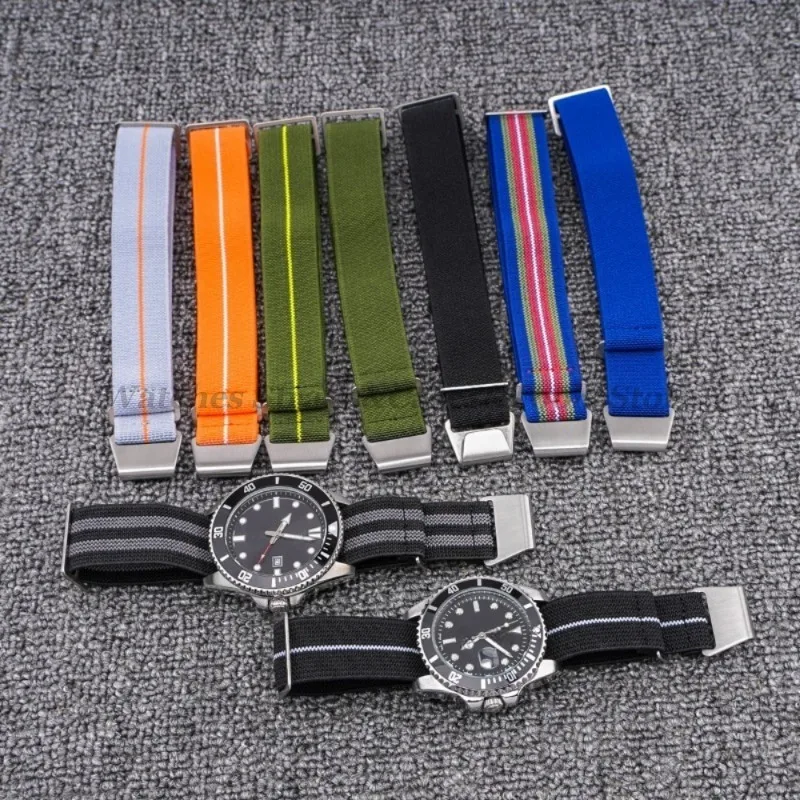 Versatile Parachute Elastic Nylon Watch Strap - Outdoor Sport & Military Style Accessory