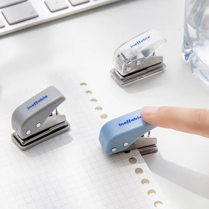 Mini Paper Punches Korean Small Cute Hole Puncher Simplicity Solid
