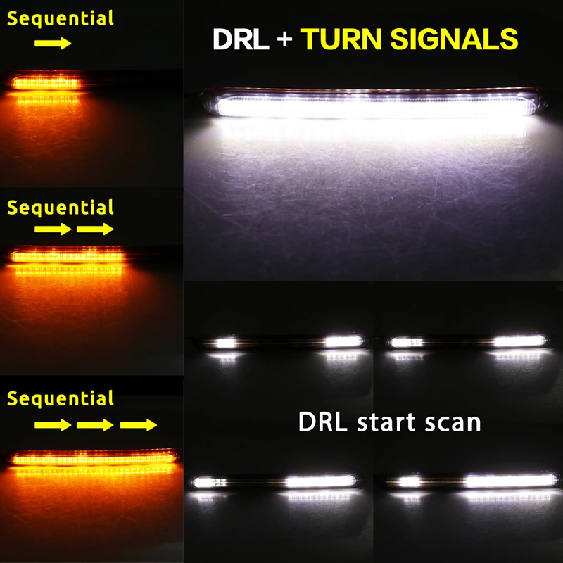 รูปสินค้า ไฟเลี้ยวกลางวัน LED 2 ดวง สำหรับรถยนต์