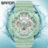 Sanda 6068ZSK WATCH FEMALE ELECTRONIC WATCH Middle School Student Sports Personality Trend Double Watch Temperament Watch 3