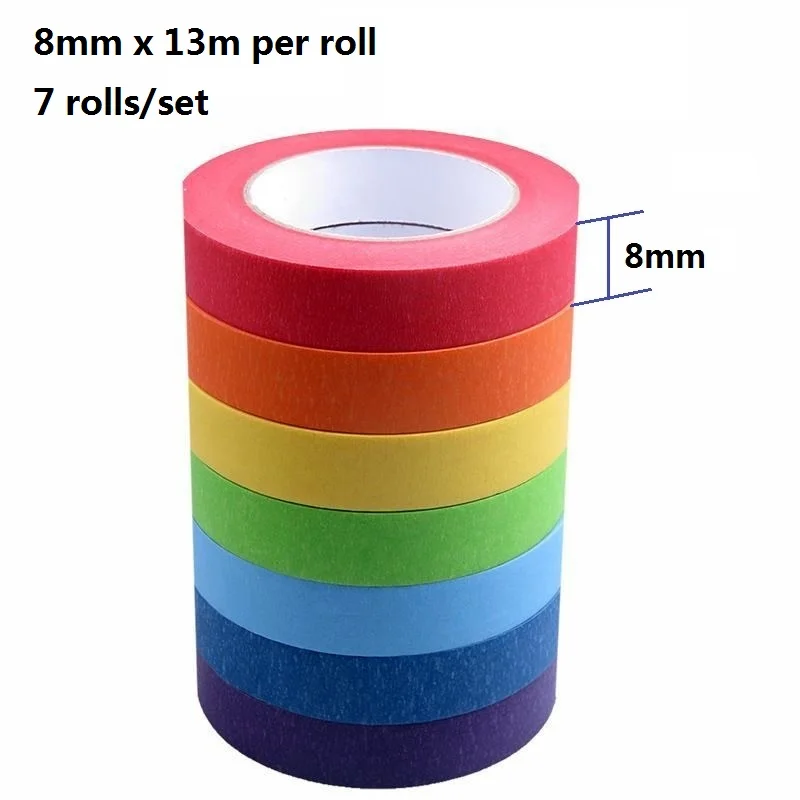 Afplakband, kleurrijke afplakband, maskingtape, doe-het-zelf handwerk, papier