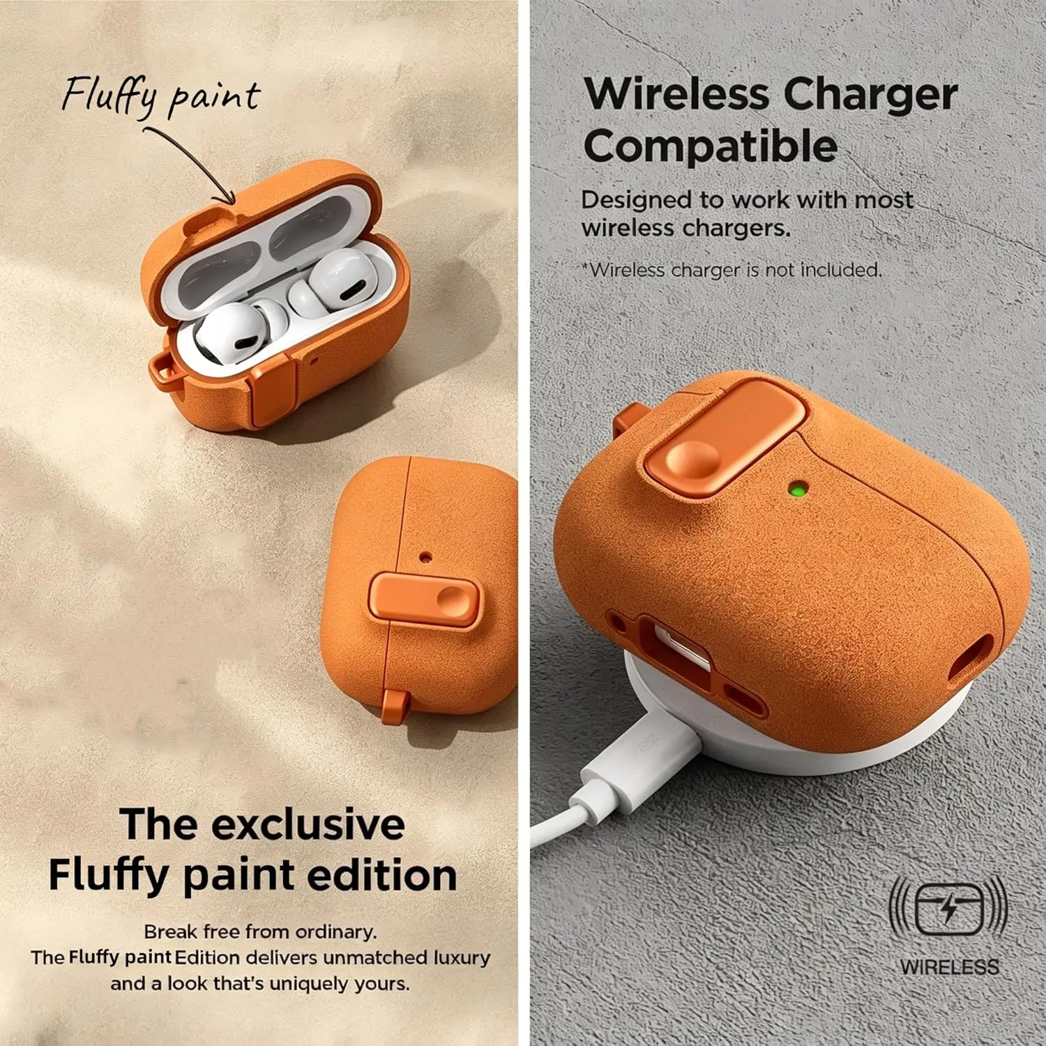 AirPods Pro Protective Case Cover with Phone Stand & Keychain