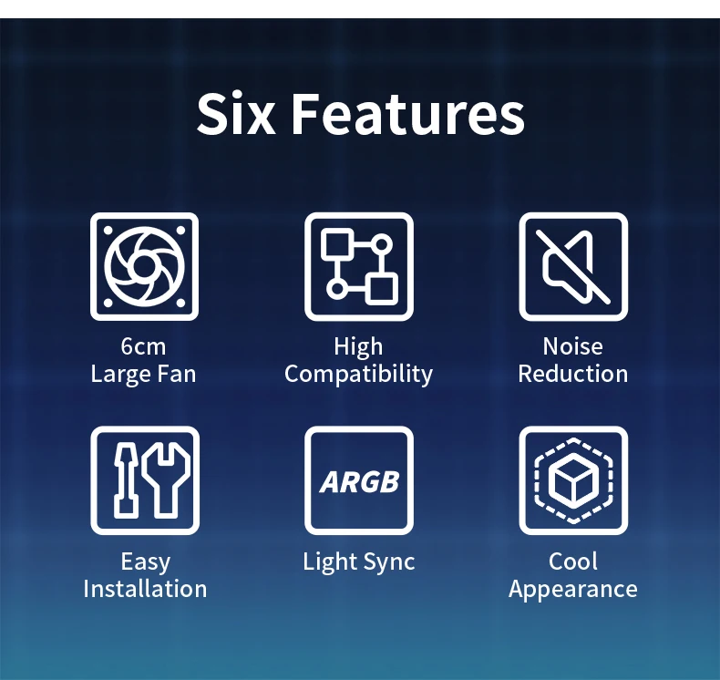 Z-X5 memory module cooler fan ARGB lighting synchronized desktop computer case a