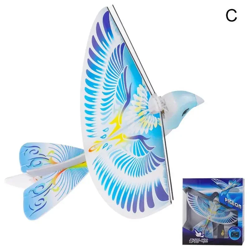 Remote Control Helicopter Electronic Bird Toys Hand Control Flying Toys Electronic Flying Birds Toy Mini RC Drone Helicopter 235x275x70mm 360 Degree Flying RC Bird Toys 2.4 GHz