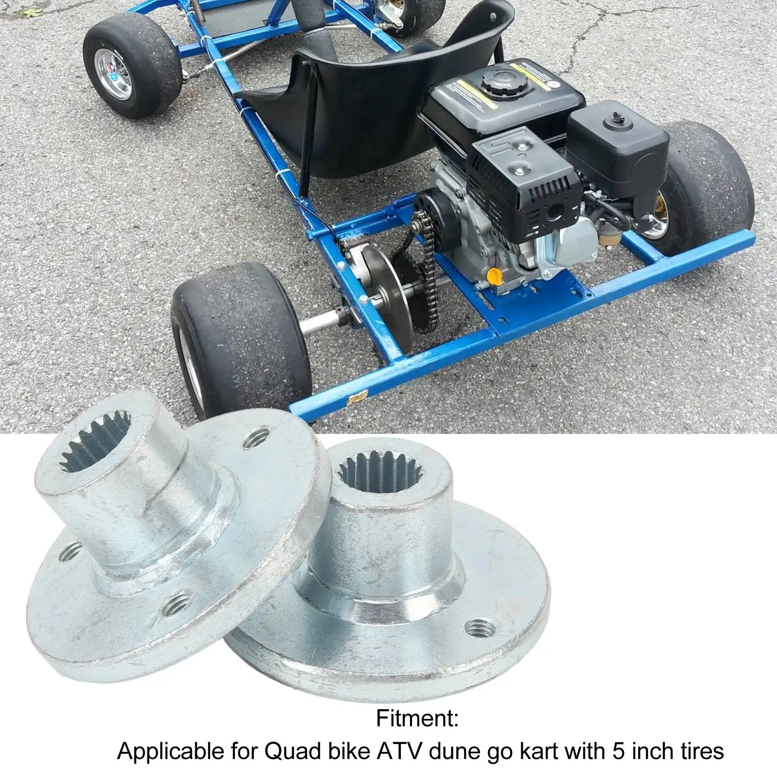 1PairOf17T3StudRearWheelHubShaftSteelAlloysRearAxleWheel