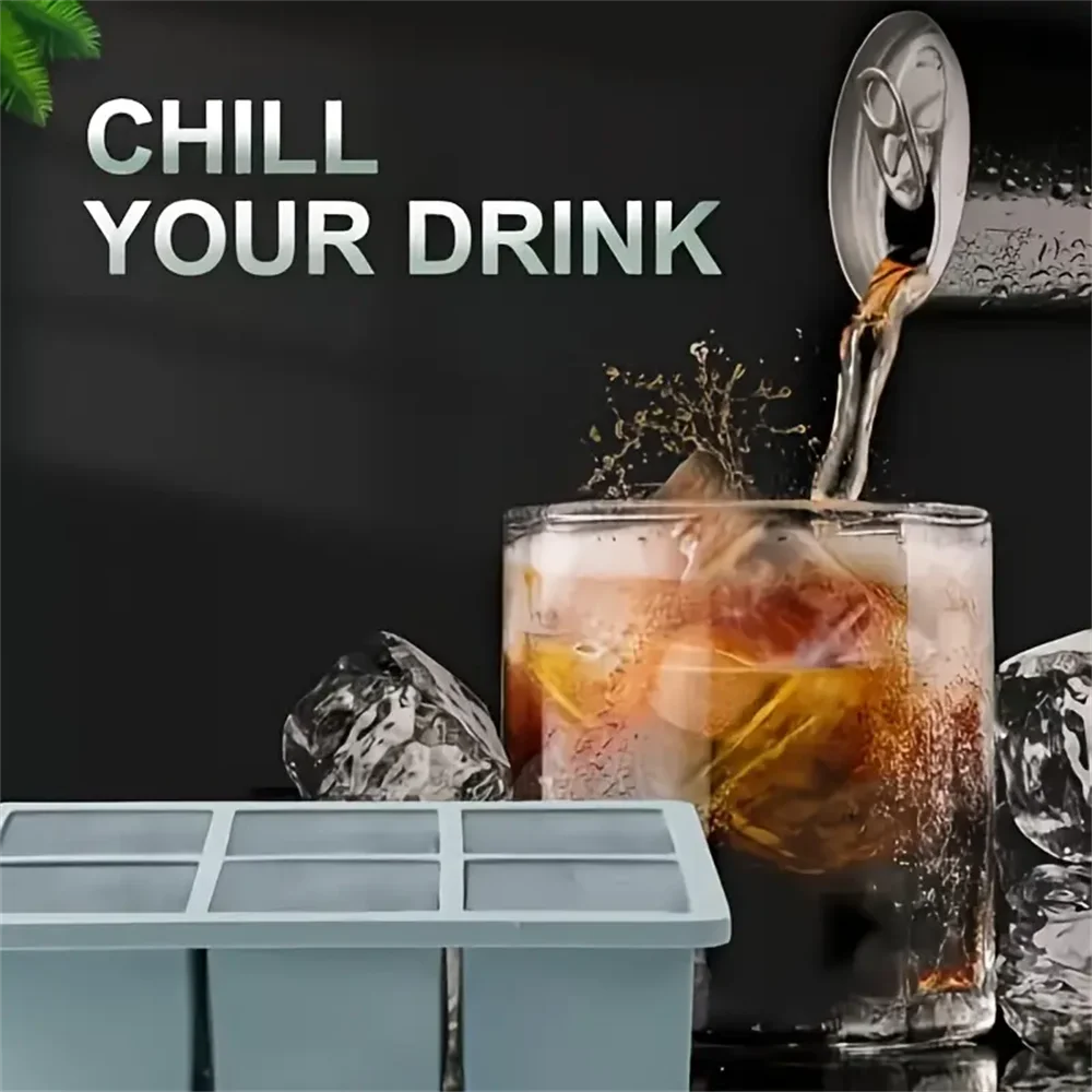 Large Silicone Ice Cube Tray with Lid-premium-2025 – Leakproof, Odor‑Free Square Molds for Whiskey & Cocktails | BPA‑Free Freezer S58d3211f480d44e09806ddef9df14328Q