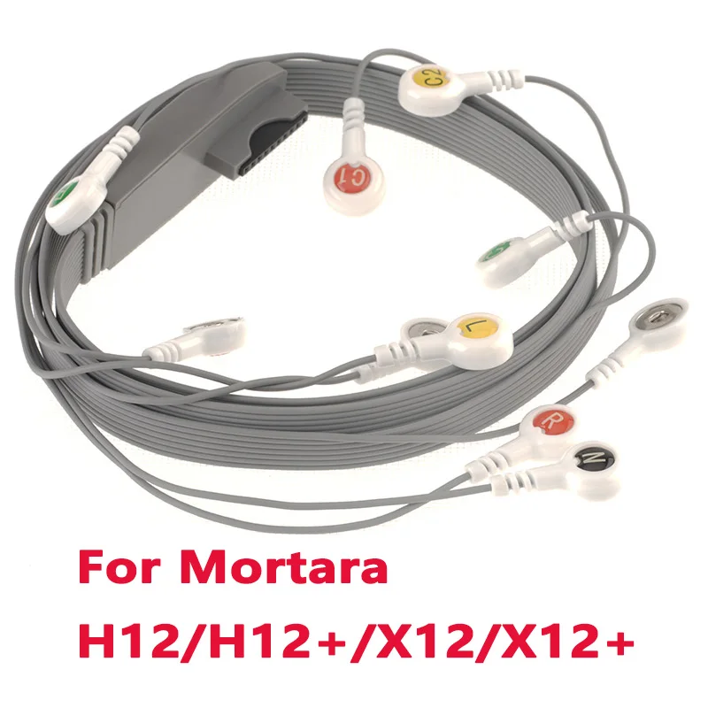 

Compatible With High Quality Mortara H12/H12+/X12/X12+ Holter ECG Recorder 10 Leads AHA/IEC Snap Leadwire