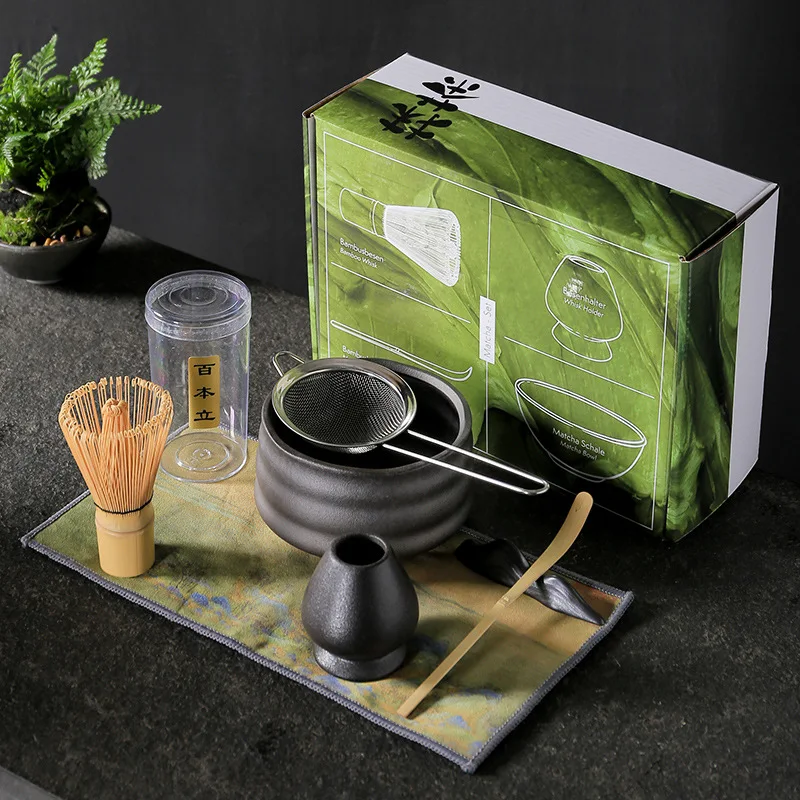 Juego de té japonés Matcha, soporte para cepillo de té Matcha, juegos