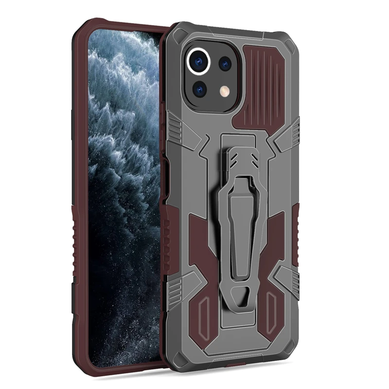 Stoßfeste Hülle für Xiaomi Mi 11 Lite 5G NE 11T 10T 11i Poco F3 X3 M3 M4 X4 Pro Gürtelclip-Abdeckung für Xiaomi 11 Lite 5G NE_voghion.com