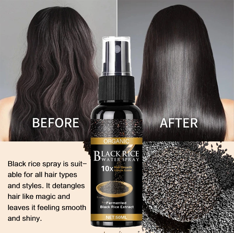 water softener ion exchange resin to remove calcium and magnesium ions in water 50ml black rice water scalp care solution nourishes hair remove oil prevent hair dryness improves scalp environment hair quality