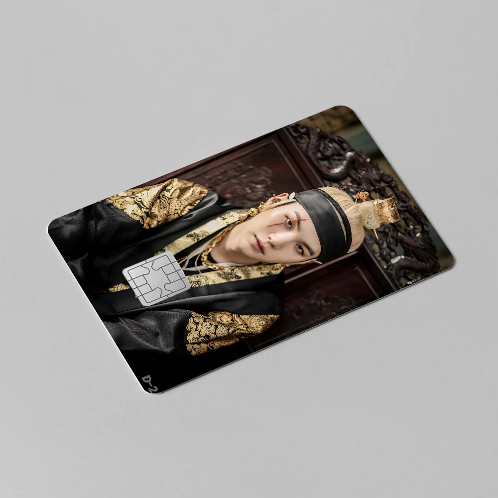 S-Suga Kpop A-Agust D Diy Credit Debit Card Sticker Party Sticker Decoration Waterproof Small Chip Card Skin Sticker