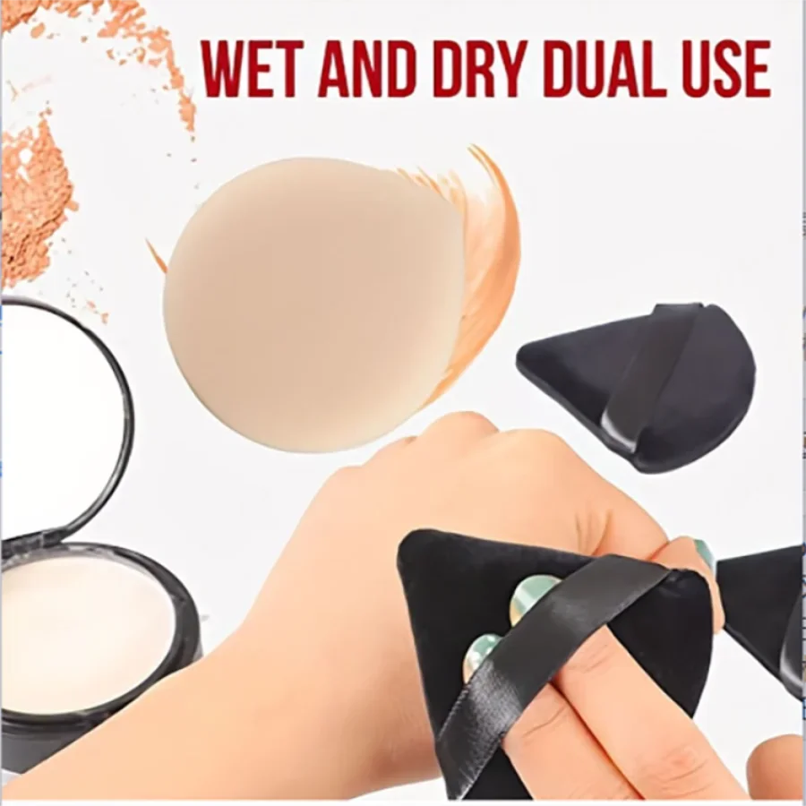 Makeup Tool Loose 5 Pcs Powder Puff Face Soft Triangle Powder Body Powder Makeup Sponges Blender Contouring Under Eyes Corner