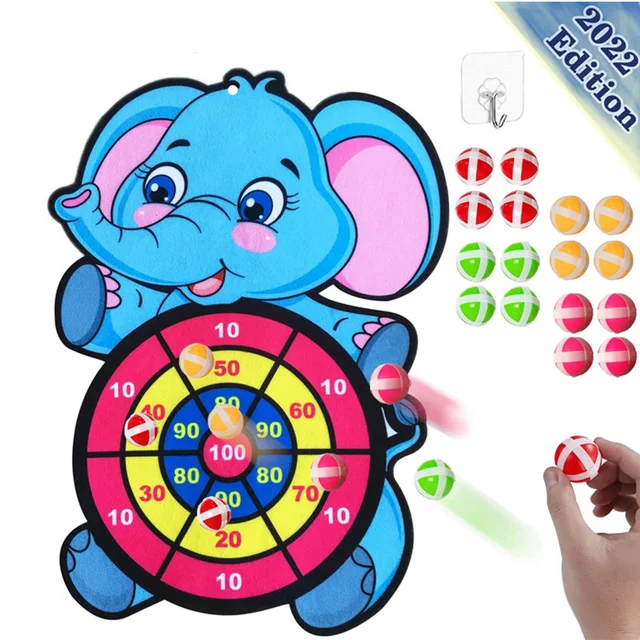 Montessori Sticky Ball Dart Board Target Sports Game Toys For Kids 4 to 6 Years Old Outdoor Toys Children Indoor Girls Boys Gift 1