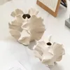 CAPIRON Ceramic Coral Vase Nordic Art Beige Matte Container for Flower Pampas Grass Living Room Tabletop Centerpieces Decoration 5