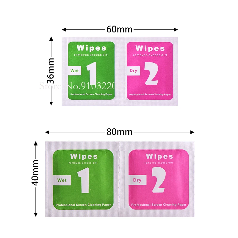

2000pcs Wet Dry Cleaning Wipes Cellphone Tablet Screen Dust Absorber LCD Guide Protector De-dust Sticker For Camera Lens