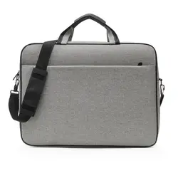 Spacious Shockproof Laptop Bag with Strap - Fits 15.6 to 17 Inch Laptops - 15 - inch ( grey)