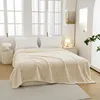 Flannel Solid Color Blanket 3D Butterfly Ultra Soft Fluffy Lightweight Elegant Simple Fleece Blanket for Sofa Chair Bed 2