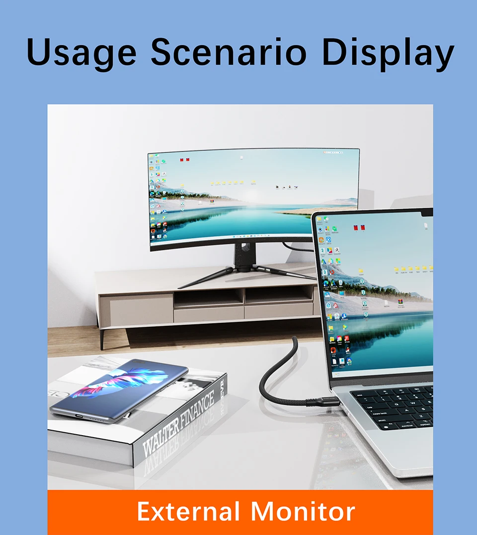 UGOURD USB 4 Thunderbolt 4 Typ-C Kabel 40Gbps 240W Schnellladung für Laptops, EGPU, Telefon 8K 60HZ UHD Videokabel – Detail 14
