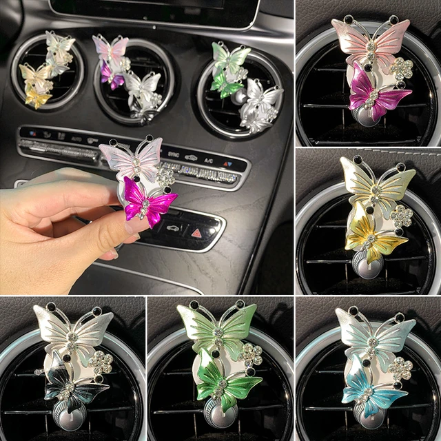 Schmetterling Kreuz Hängende Dekoration Für Auto Sunflower Schmetterling  Auto Charme Rückspiegel Zubehör Auto Innen Decor Anhänger - AliExpress