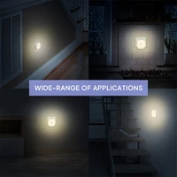 Night Light Motion Sensor EU Plug LED Lamps Children's Nights Light Wireless Night Lamp For WC Bedside Table Bedroom Hallway 2