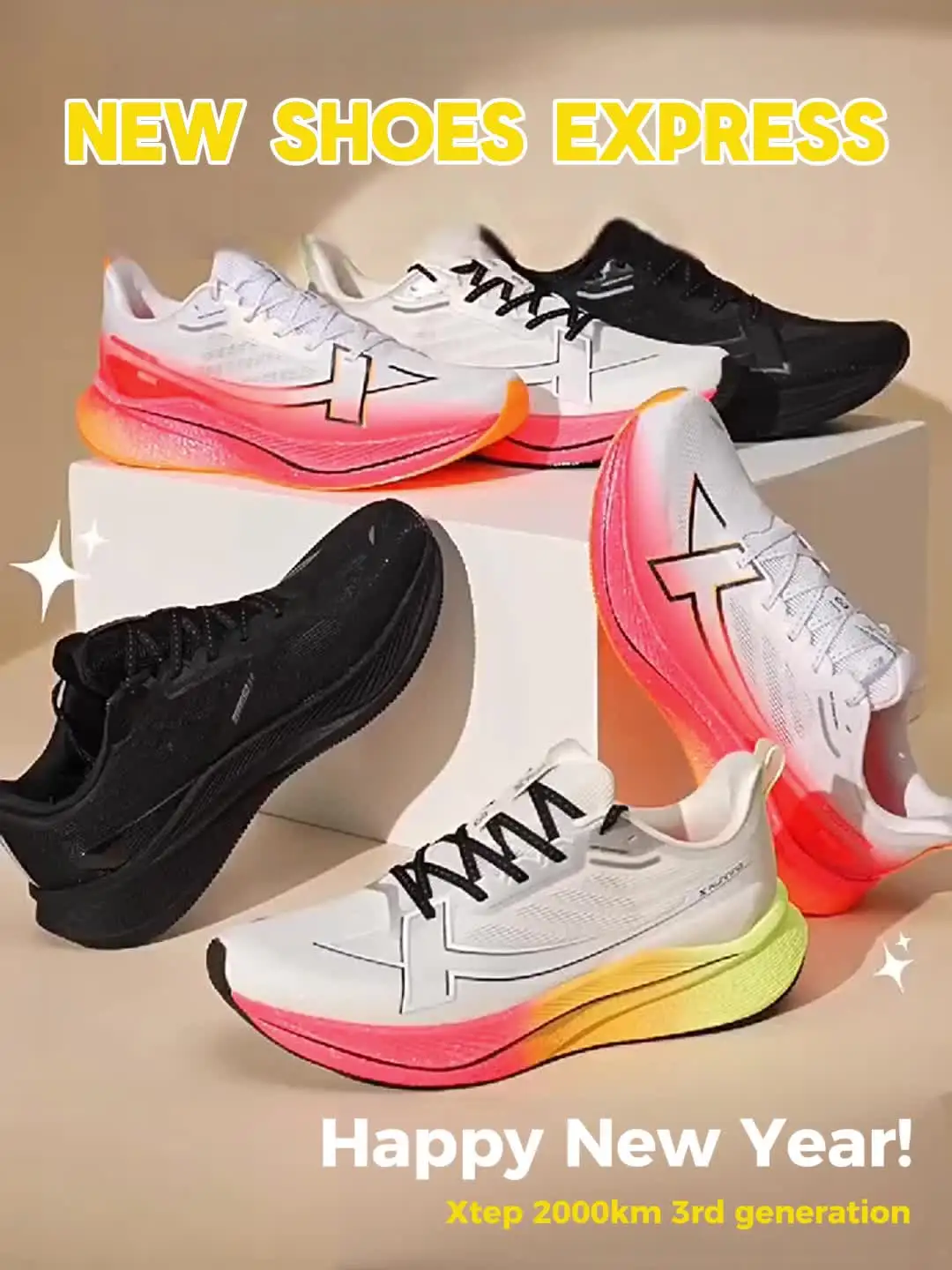 Xtep Women Running Shoes 2000km 3.0 2025 Spring Lightweight