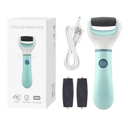 Wireless Waterproof Electric Foot Grinder - Ultimate Pedicure Tool for Removing Dead Skin and Calluses (Green)